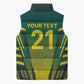 Custom South Africa Cricket Spirit 2026 Sleeveless Puffer Jacket World T20 Edition