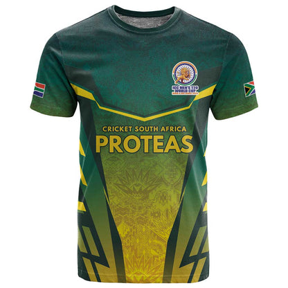 Custom South Africa Cricket Spirit 2026 T shirt World T20 Edition - African Pride