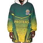 Custom South Africa Cricket Spirit 2026 Wearable Blanket Hoodie World T20 Edition - African Pride