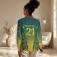 Custom South Africa Cricket Spirit 2026 Women Casual Shirt World T20 Edition - African Pride