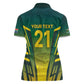 Custom South Africa Cricket Spirit 2026 Women Polo Shirt World T20 Edition - African Pride