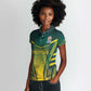 Custom South Africa Cricket Spirit 2026 Women Polo Shirt World T20 Edition - African Pride