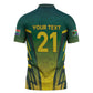 Custom South Africa Cricket Spirit 2026 Zipper Polo Shirt World T20 Edition