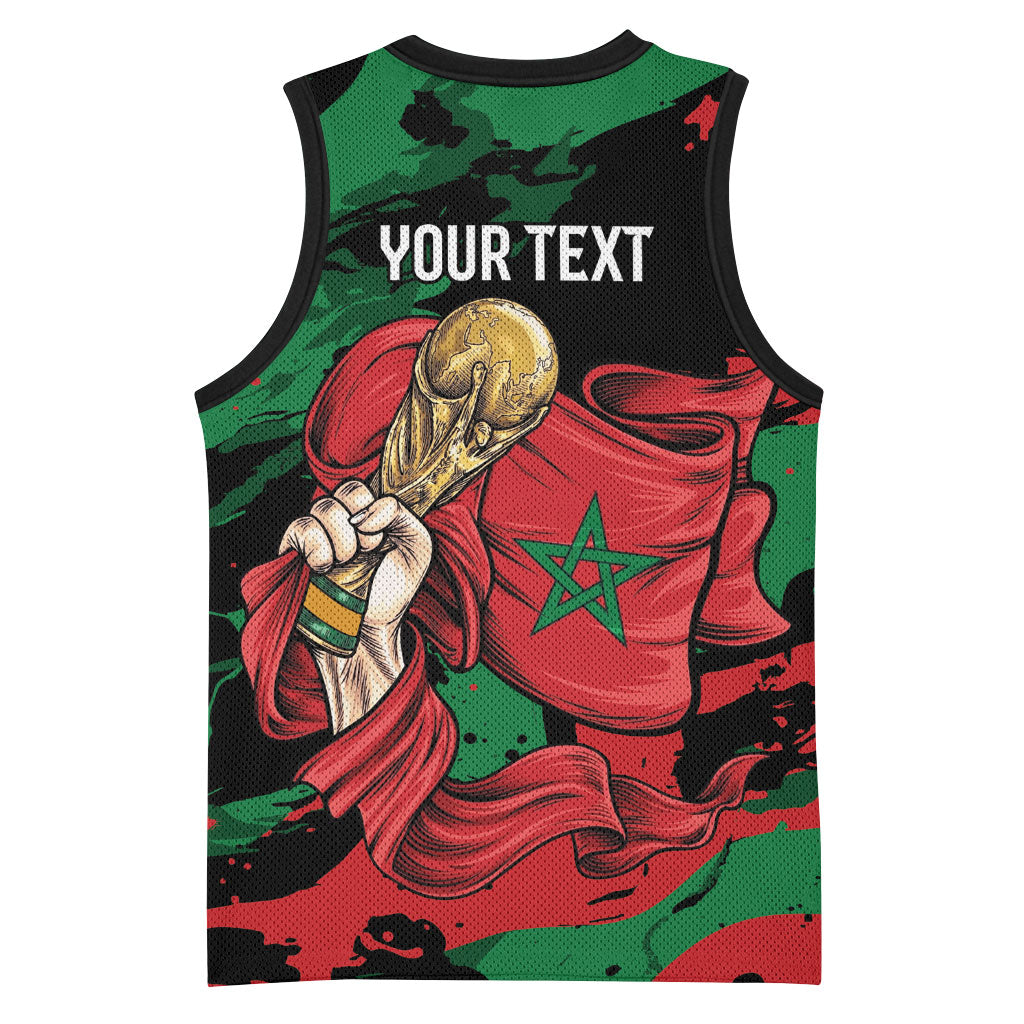 Personalized Morocco From Atlas To Victory Basketball Jersey Atlas Lions World Football Supporter Edition