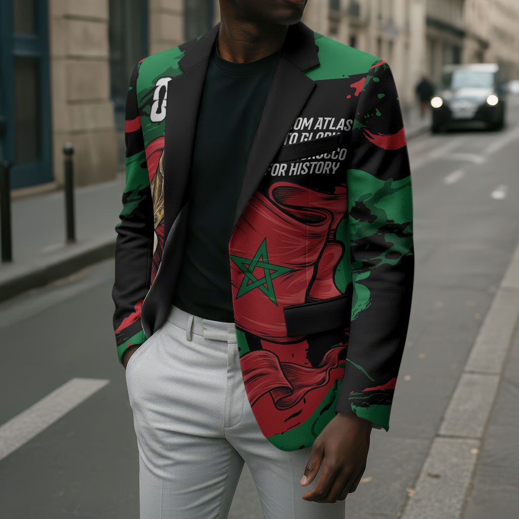 Personalized Morocco From Atlas To Victory Blazer Atlas Lions World Football Supporter Edition