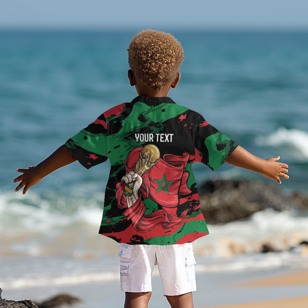 Personalized Morocco From Atlas To Victory Kid Hawaiian Shirt Atlas Lions World Football Supporter Edition