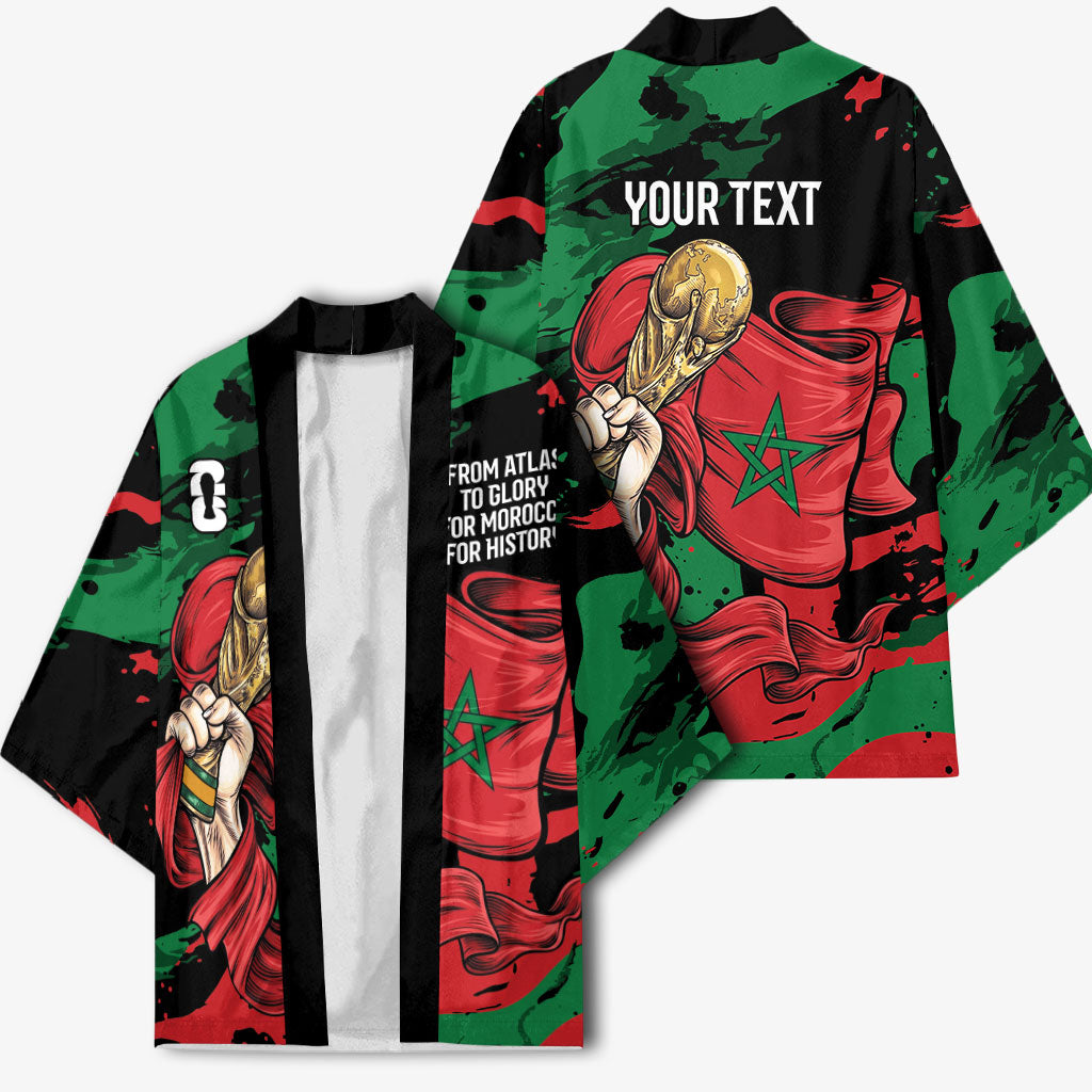 Personalized Morocco From Atlas To Victory Kimono Atlas Lions World Football Supporter Edition
