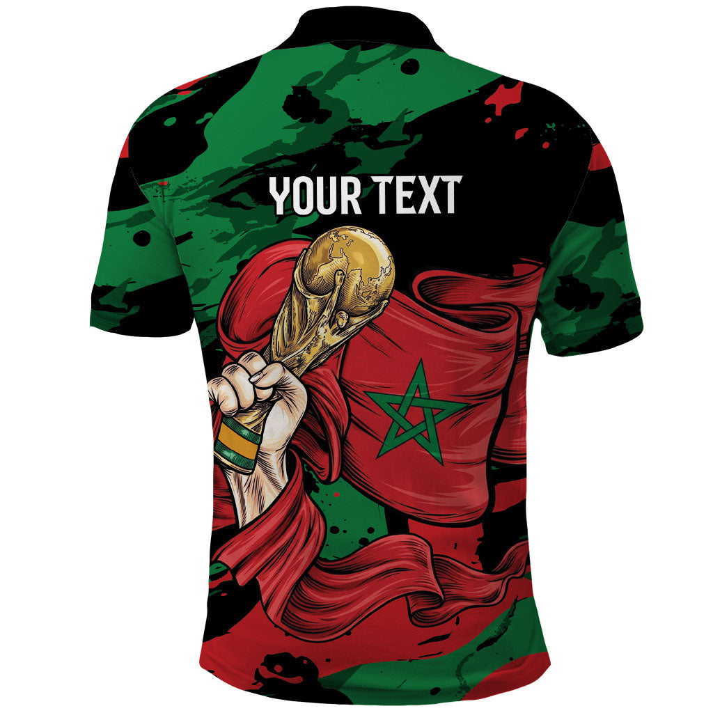 Personalized Morocco From Atlas To Victory Polo Shirt Atlas Lions World Football Supporter Edition