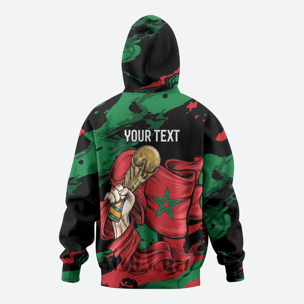 Personalized Morocco From Atlas To Victory Zip Hoodie Atlas Lions World Football Supporter Edition