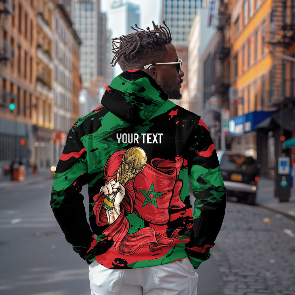 Personalized Morocco From Atlas To Victory Zip Hoodie Atlas Lions World Football Supporter Edition