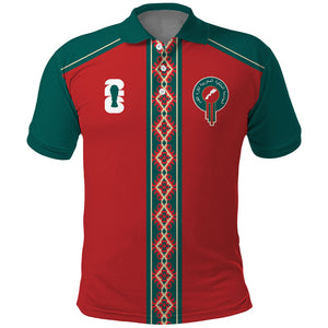 Custom Morocco Heritage Zellige Pattern Polo Shirt Atlas Lions World Football Supporter Edition