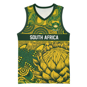 2026 Autumn Rugby Nations South Africa Custom Basketball Jersey Indigenous Tribal Patchwork Motif