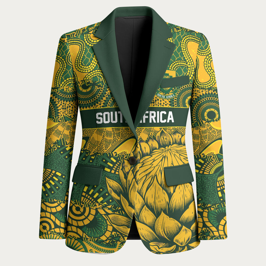2026 Autumn Rugby Nations South Africa Custom Blazer Indigenous Tribal Patchwork Motif