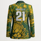 2026 Autumn Rugby Nations South Africa Custom Blazer Indigenous Tribal Patchwork Motif