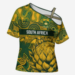 2026 Autumn Rugby Nations South Africa Custom Cross Shoulder Shirt Indigenous Tribal Patchwork Motif