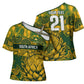 2026 Autumn Rugby Nations South Africa Custom Cross Shoulder Shirt Indigenous Tribal Patchwork Motif