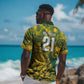 2026 Autumn Rugby Nations South Africa Custom Hawaiian Shirt Indigenous Tribal Patchwork Motif