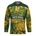 2026 Autumn Rugby Nations South Africa Custom Hockey Jersey Indigenous Tribal Patchwork Motif