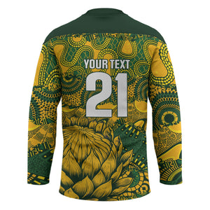 2026 Autumn Rugby Nations South Africa Custom Hockey Jersey Indigenous Tribal Patchwork Motif