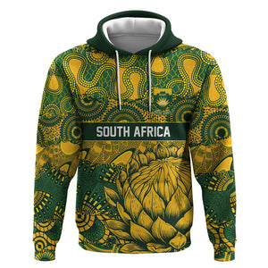 2026 Autumn Rugby Nations South Africa Custom Hoodie Indigenous Tribal Patchwork Motif