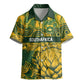 2026 Autumn Rugby Nations South Africa Custom Kid Hawaiian Shirt Indigenous Tribal Patchwork Motif