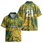 2026 Autumn Rugby Nations South Africa Custom Kid Hawaiian Shirt Indigenous Tribal Patchwork Motif