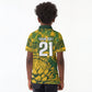 2026 Autumn Rugby Nations South Africa Custom Kid Polo Shirt Indigenous Tribal Patchwork Motif