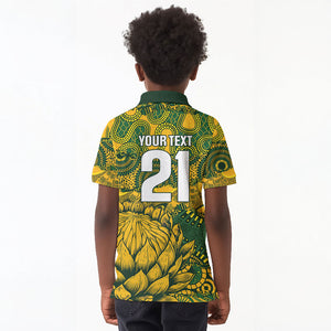 2026 Autumn Rugby Nations South Africa Custom Kid Polo Shirt Indigenous Tribal Patchwork Motif