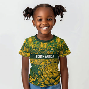 2026 Autumn Rugby Nations South Africa Custom Kid T shirt Indigenous Tribal Patchwork Motif