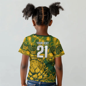 2026 Autumn Rugby Nations South Africa Custom Kid T shirt Indigenous Tribal Patchwork Motif