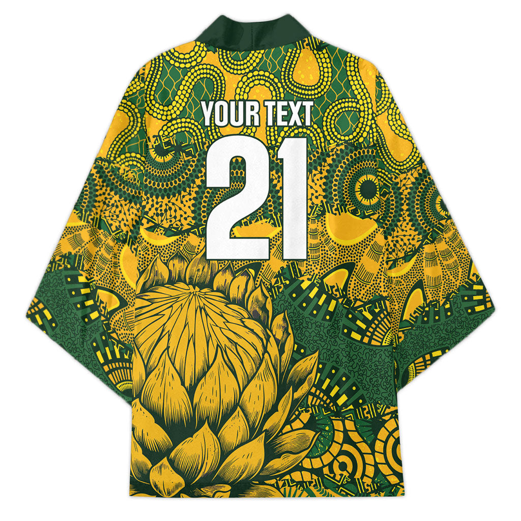 2026 Autumn Rugby Nations South Africa Custom Kimono Indigenous Tribal Patchwork Motif