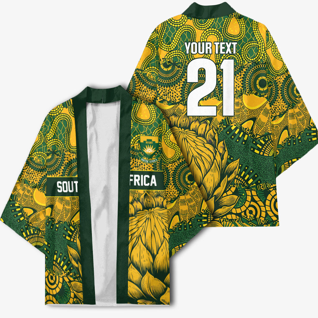 2026 Autumn Rugby Nations South Africa Custom Kimono Indigenous Tribal Patchwork Motif
