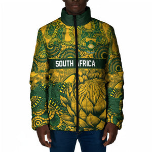 2026 Autumn Rugby Nations South Africa Custom Padded Jacket Indigenous Tribal Patchwork Motif