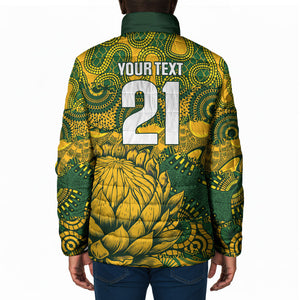 2026 Autumn Rugby Nations South Africa Custom Padded Jacket Indigenous Tribal Patchwork Motif