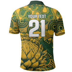 2026 Autumn Rugby Nations South Africa Custom Polo Shirt Indigenous Tribal Patchwork Motif