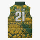 2026 Autumn Rugby Nations South Africa Custom Sleeveless Puffer Jacket Indigenous Tribal Patchwork Motif
