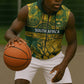 2026 Autumn Rugby Nations South Africa Custom Sleeveless Zip Hoodie Indigenous Tribal Patchwork Motif