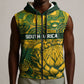 2026 Autumn Rugby Nations South Africa Custom Sleeveless Zip Hoodie Indigenous Tribal Patchwork Motif