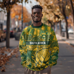 2026 Autumn Rugby Nations South Africa Custom Sweatshirt Indigenous Tribal Patchwork Motif
