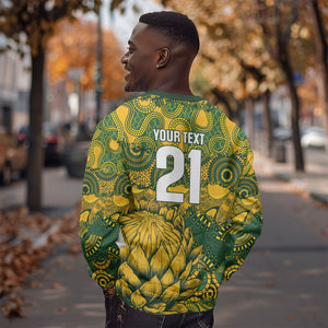 2026 Autumn Rugby Nations South Africa Custom Sweatshirt Indigenous Tribal Patchwork Motif