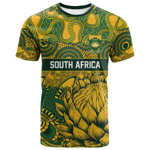 2026 Autumn Rugby Nations South Africa Custom T shirt Indigenous Tribal Patchwork Motif