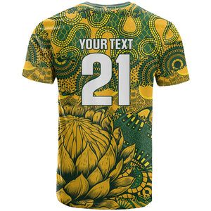 2026 Autumn Rugby Nations South Africa Custom T shirt Indigenous Tribal Patchwork Motif