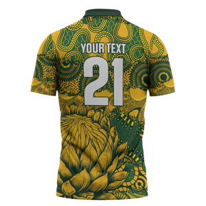 2026 Autumn Rugby Nations South Africa Custom Zipper Polo Shirt Indigenous Tribal Patchwork Motif