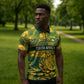 2026 Autumn Rugby Nations South Africa Custom Zipper Polo Shirt Indigenous Tribal Patchwork Motif