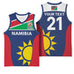 Custom Namibia Cricket Spirit 2026 Basketball Jersey World T20 Edition - African Pride
