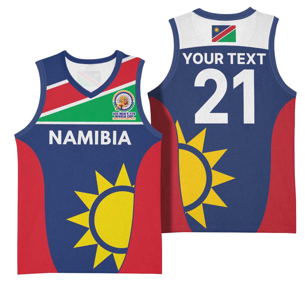 Custom Namibia Cricket Spirit 2026 Basketball Jersey World T20 Edition - African Pride