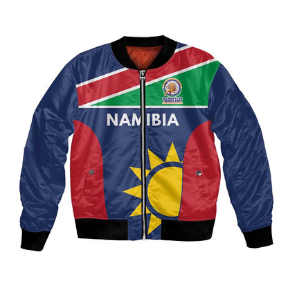 Custom Namibia Cricket Spirit 2026 Bomber Jacket World T20 Edition - African Pride