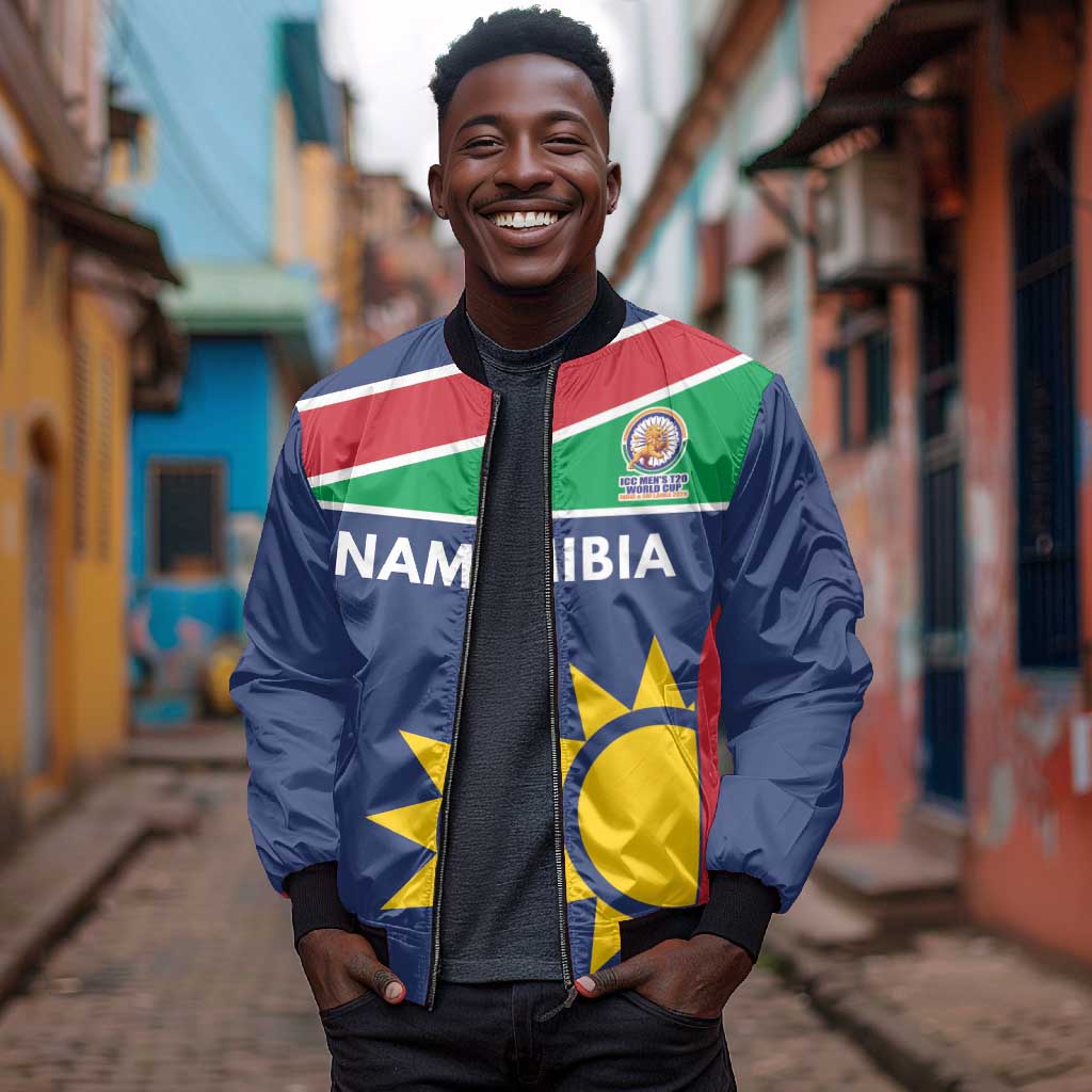 Custom Namibia Cricket Spirit 2026 Bomber Jacket World T20 Edition - African Pride