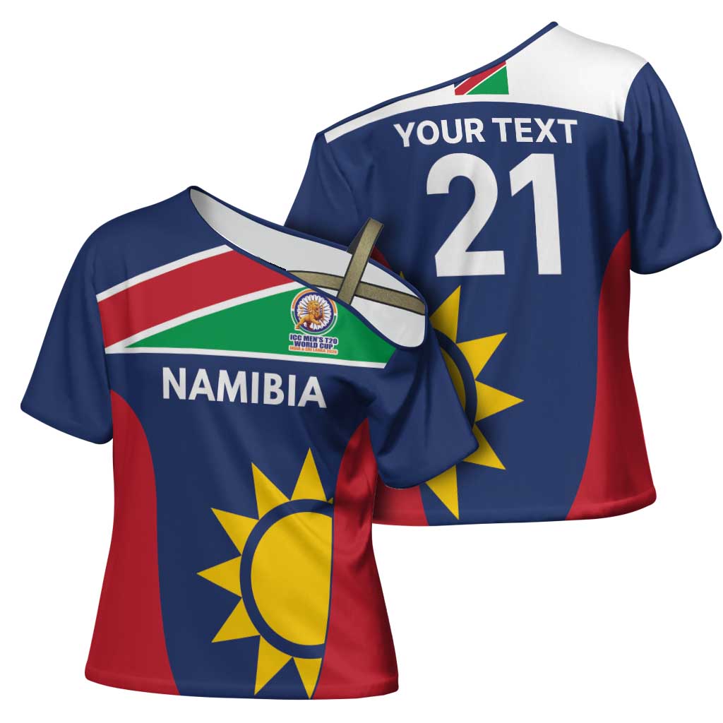 Custom Namibia Cricket Spirit 2026 Cross Shoulder Shirt World T20 Edition