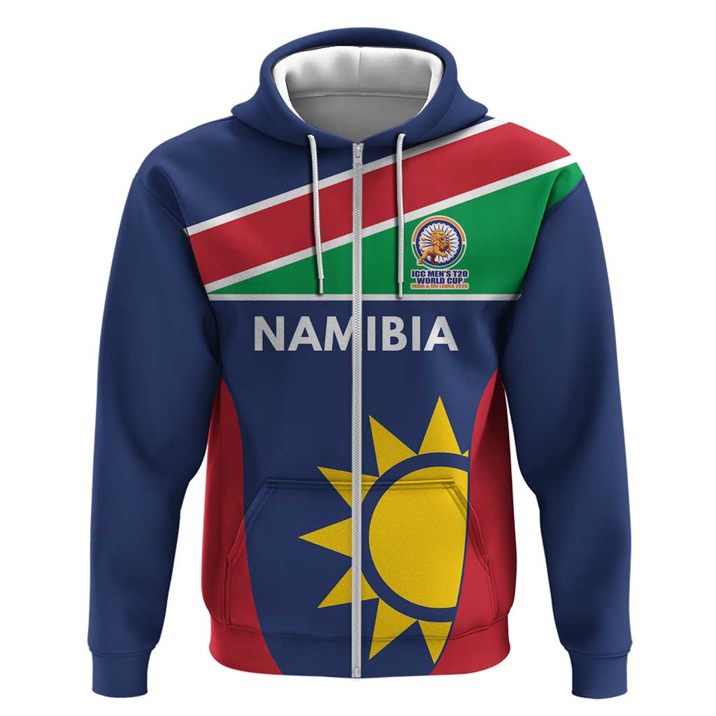 Custom Namibia Cricket Spirit 2026 Hoodie World T20 Edition - African Pride